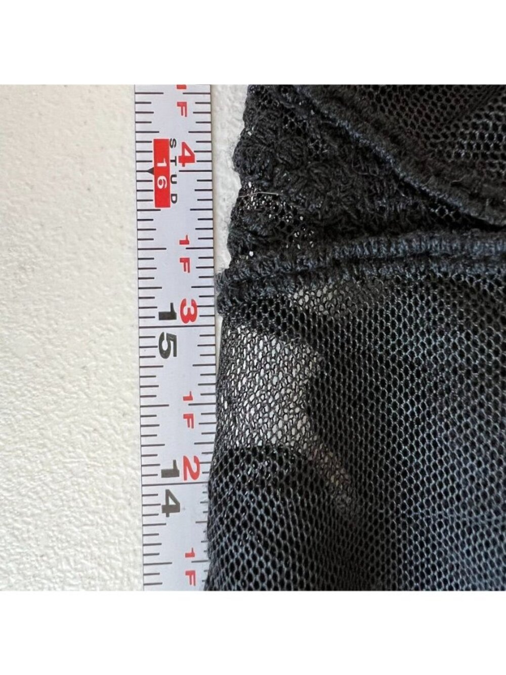 Witchy Black Mesh Lace Duster Cardigan Whimsigoth Festival Gothic Boho Fringe S - Picture 9 of 12